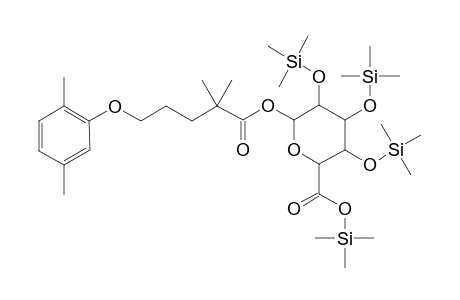 Pertrimethylsilylated gemfibrozil glucuronide