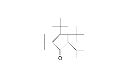 2-ISOPROPYL-3,4,5-TRI-TERT.-BUTYL-CYCLOPENTADIENON