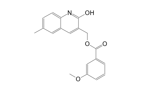 (2-hydroxy-6-methyl-3-quinolinyl)methyl 3-methoxybenzoate