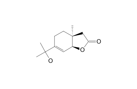 (+)-4-(1'-HYDROXY-1'-METHYLETHYL)-1-METHYL-7-OXA-(CIS)-BICYCLO-[4.3.0]-NON-4-EN-8-ONE