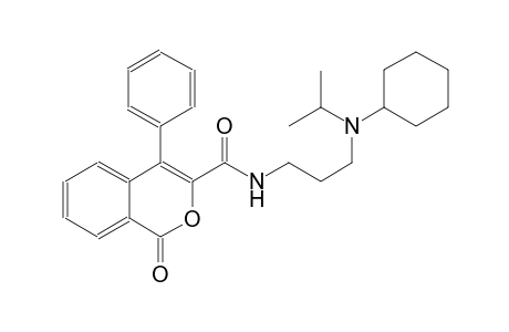 1H-2-benzopyran-3-carboxamide, N-[3-[cyclohexyl(1-methylethyl)amino]propyl]-1-oxo-4-phenyl-