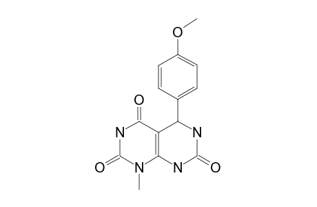 5-(4-Methoxyphenyl)-1-methyl-3H,5H,6H,8H-[1,3]diazino[4,5-D]pyrimidine-2,4,7-trione