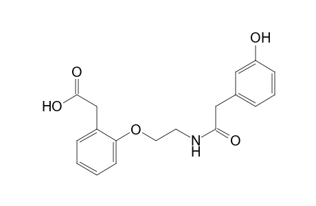 Benzeneacetic acid, 2-[2-[[(3-hydroxyphenyl)acetyl]amino]ethoxy]-