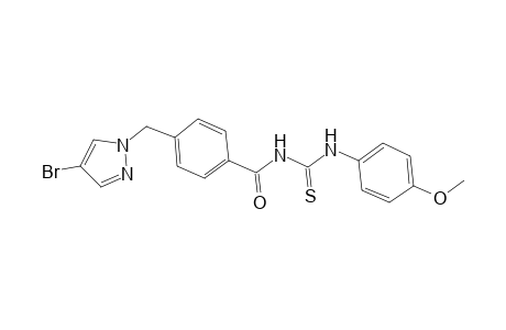 N-{4-[(4-bromo-1H-pyrazol-1-yl)methyl]benzoyl}-N'-(4-methoxyphenyl)thiourea