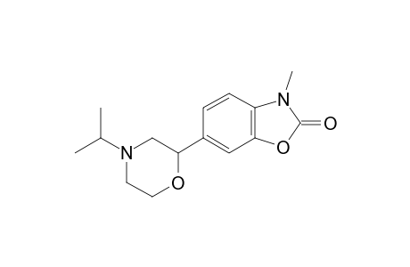 3-methyl-6-(4-propan-2-ylmorpholin-2-yl)-1,3-benzoxazol-2-one