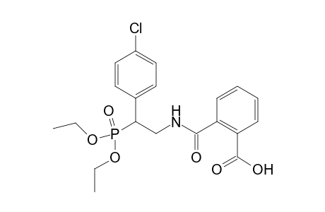 2-[(2-(4-chlorophenyl)-2-diethoxyphosphinyl)ethylcarbamoyl]benzoic acid