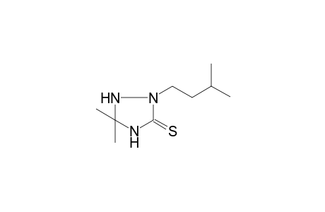 5,5-Dimethyl-2-(3-methyl-butyl)-[1,2,4]triazolidine-3-thione