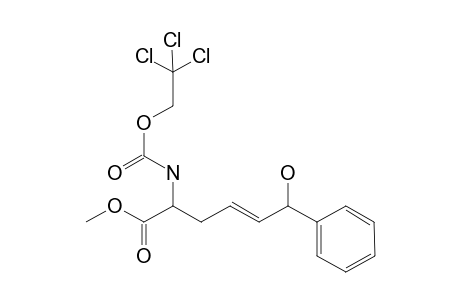 (E/Z)-6-Hydroxy-6-phenyl-2-(2,2,2-trichloroethoxycarbonylamino)-hex-4-enoic acid methyl