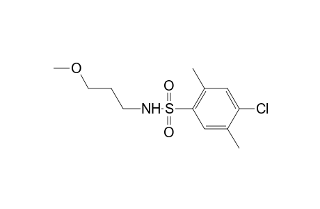 4-Chloro-N-(3-methoxypropyl)-2,5-dimethylbenzene-1-sulfonamide