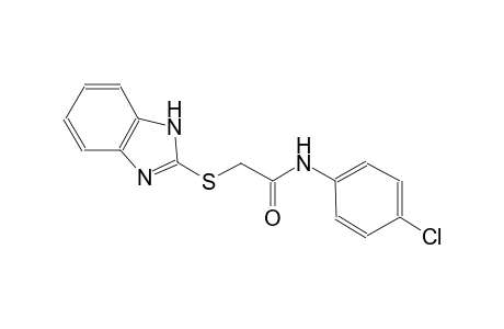 2-(1H-benzimidazol-2-ylsulfanyl)-N-(4-chlorophenyl)acetamide