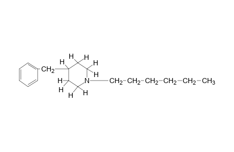 4-benzyl-1-hexylpiperidine