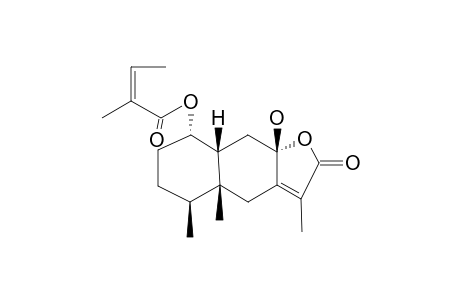 1-ALPHA-ANGELOYLOXY-10-BETA-H-8-BETA-HYDROXY-EREMOPHIL-7(11)-EN-8-ALPHA,12-OLIDE