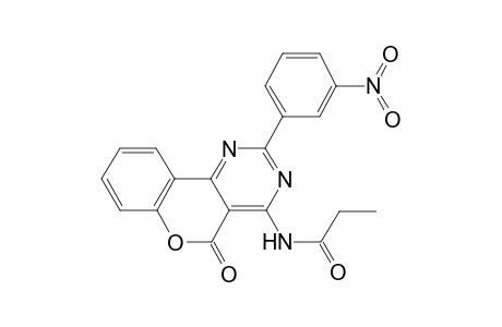 N-[2-(3-nitrophenyl)-5-oxo-5H-chromeno[4,3-d]pyrimidin-4-yl]propanamide