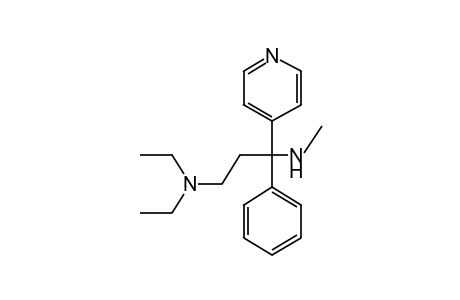 4-[3-(diethylamino)-1-(methylamino)-1-phenylpropyl]pyridine