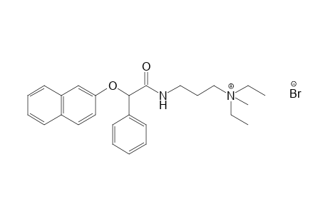 diethylmethyl{3-{2-[(2-naphthyl)oxy]-2-phenylacetamido}propyl}ammonium bromide