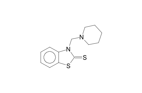 3-(piperdinomethyl)-2-benzothiazolinethione
