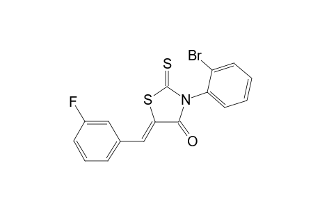 (5Z)-3-(2-bromophenyl)-5-(3-fluorobenzylidene)-2-thioxo-1,3-thiazolidin-4-one