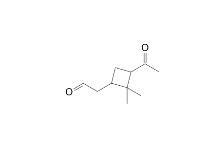 2-(3-acetyl-2,2-dimethyl-cyclobutyl)acetaldehyde