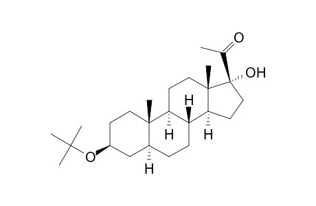 3.beta.-Tert-butoxy-17.alpha.-hydroxy-5.alpha.-pregnan-20-one