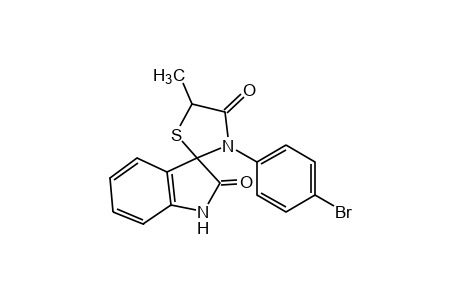 3'-(p-bromophenyl)-5'-methylspiro[3H-indole-3,2'-thiazolidine]-2,4'(1H)-dione