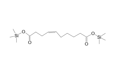 Dec-4-ene-1,10-dioic acid <Z->, di-TMS