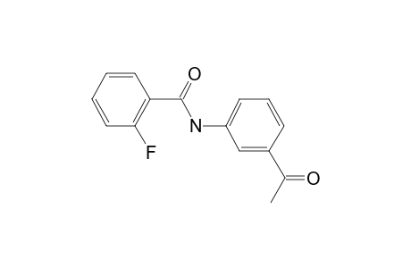 N-(3-Acetylphenyl)-2-fluorobenzamide