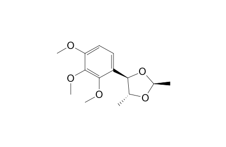 rel-(2S,4R,5R)-4-(2',3',4'-Trimethoxyphenyl)-2,5-dimethyl-1,3-dioxolane