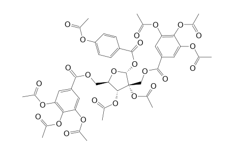 1-O-(4-HYDROXYBENZOYL)-2',5-DI-O-GALLOYL-ALPHA-D-HAMAMELOFURANOSE-PERACETATE