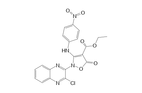 Ethyl 2-(3-chloroquinoxalin-2-yl)-3-((4-nitrophenyl)amino)-5-oxo-2,5-dihydroisoxazole-4-carboxylate