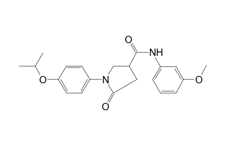 1-(4-Isopropoxyphenyl)-N-(3-methoxyphenyl)-5-oxo-3-pyrrolidinecarboxamide