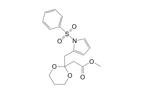 2-[2-[(1-besylpyrrol-2-yl)methyl]-1,3-dioxan-2-yl]acetic acid methyl ester