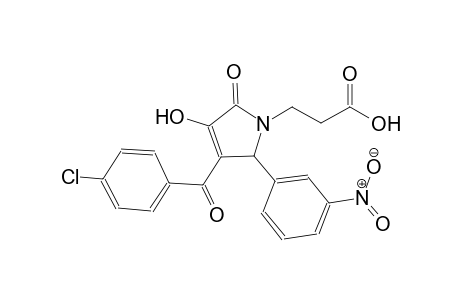 3-[3-(4-chlorobenzoyl)-4-hydroxy-2-(3-nitrophenyl)-5-oxo-2,5-dihydro-1H-pyrrol-1-yl]propanoic acid