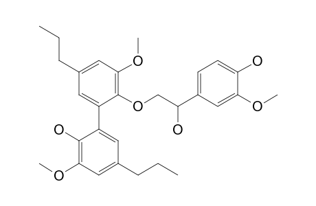 2-Methoxy-6-[3-methoxy-2-[2-(3-methoxy-4-oxidanyl-phenyl)-2-oxidanyl-ethoxy]-5-propyl-phenyl]-4-propyl-phenol