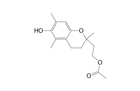 2-(2-Acetoxyethyl)-3,4-dihydro-6-hydroxy-2,5,7-trimethyl-2h-1-benzopyran