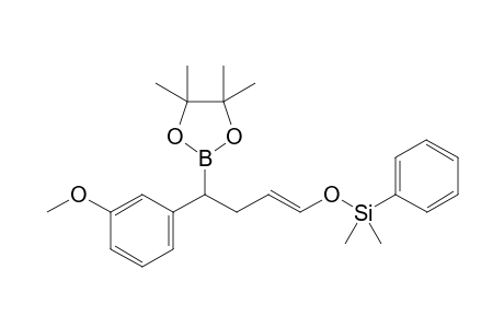 (E)-((4-(3-Methoxyphenyl)-4-(4,4,5,5-tetramethyl-1,3,2-dioxaborolan-2-yl)but-1-en-1-yl)oxy)dimethyl(phenyl)silane