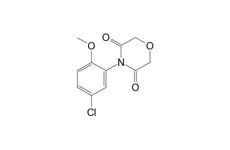 4-(5-chloro-2-methoxyphenyl)-3,5-morpholinedione