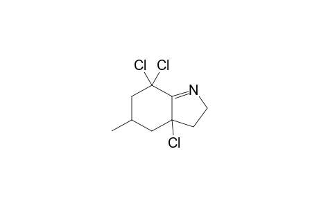 3a,7,7-Trichloro-5-methyl-3,3a,4,5,6,7-hexahydro-2H-indole