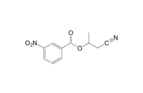 3-hydroxybutyronitrile, m-nitrobenzoate