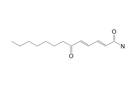 (2E,4E)-6-Oxo-2,4-tridecadienamide