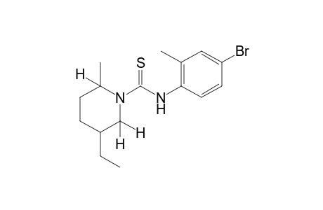 4'-bromo-5-ethyl-2-methylthio-1-piperidinecarboxy-o-toluidide