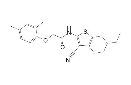 N-(3-cyano-6-ethyl-4,5,6,7-tetrahydro-1-benzothien-2-yl)-2-(2,4-dimethylphenoxy)acetamide