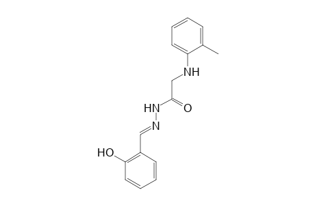 N'-[(E)-(2-Hydroxyphenyl)methylidene]-2-(2-toluidino)acetohydrazide