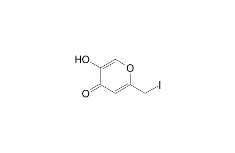 4H-Pyran-4-one, 5-hydroxy-2-(iodomethyl)-