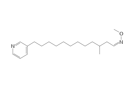 (Z)-methoxy-[3-methyl-12-(3-pyridyl)dodecylidene]amine