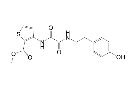 2-Thiophenecarboxylic acid, 3-[[2-[[2-(4-hydroxyphenyl)ethyl]amino]-1,2-dioxoethyl]amino]-, methyl ester