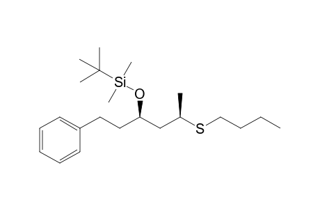 Tert-butyl(((3R,5R)-5-(butylthio)-1-phenylhexan-3-yl)oxy)dimethylsilane