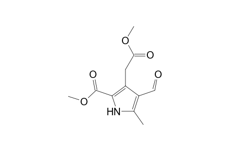 1H-2-Pyrrolecarboxylic acid, 4-formyl-3-(2-methoxy-2-oxoethyl)-5-methyl-, methyl ester