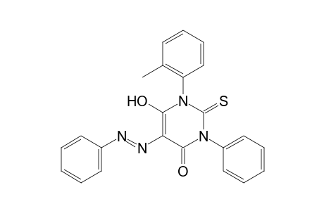 4-hydroxy-1-phenyl-5-(phenylazo)-2-thio-3-o-tolyluracil