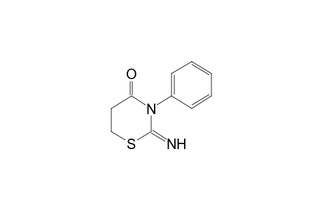 2-imino-3-phenyltetrahydro-4H-1,3-thiazin-4-one