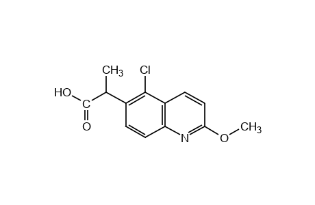 5-chloro-2-methoxy-alpha-methyl-6-quinolineacetic acid